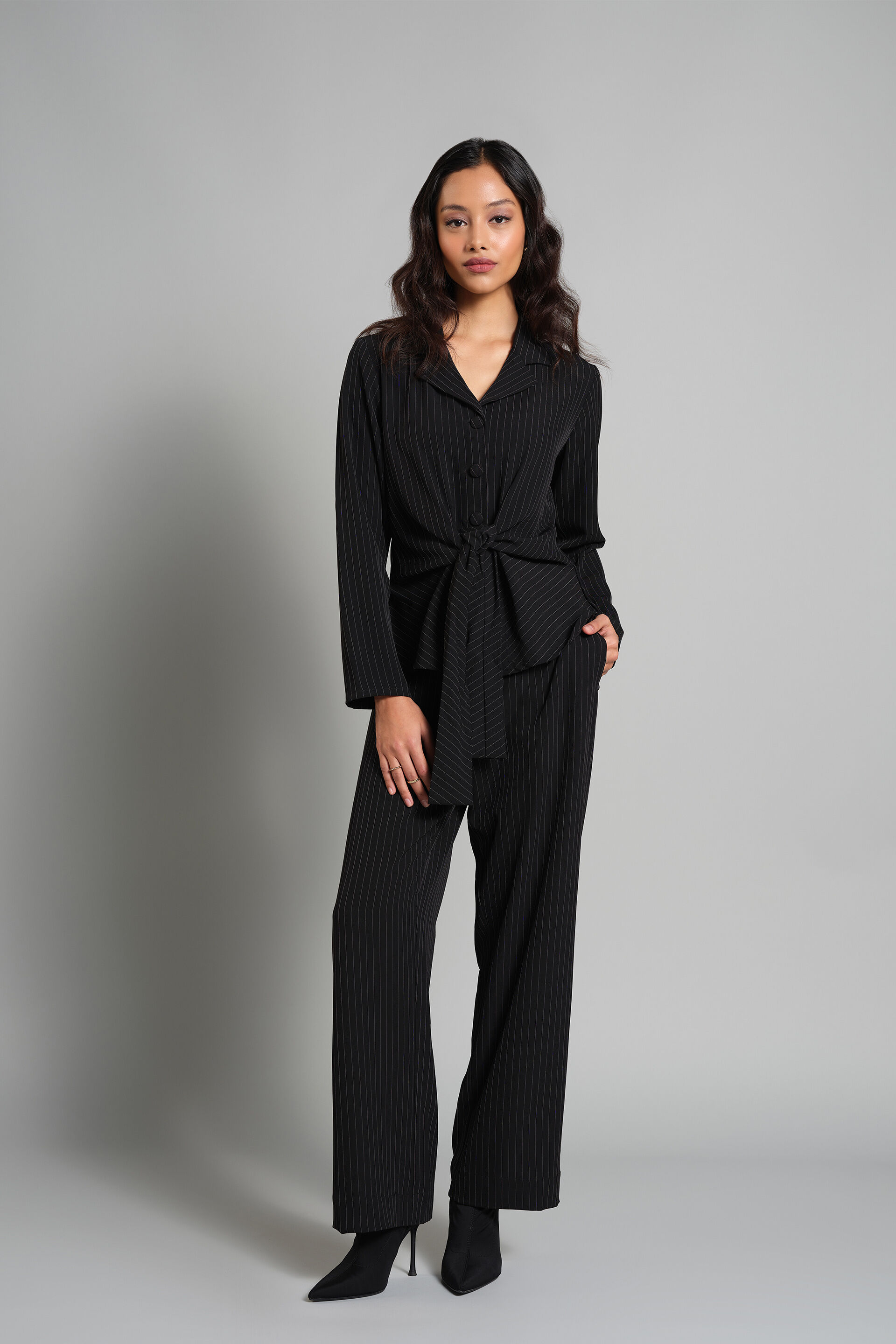 Basalt Tie-up Co-ord, Black, image 2